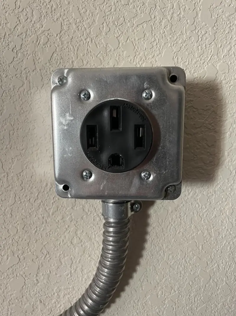 NEMA 14-50 outlet installed for Electrical Panel Upgrade in Augusta